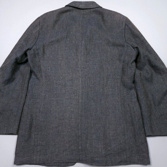 Ermenegildo Zegna Soft Linen Mohair 3 Button Partially Lined Blazer 44R - Picture 3 of 12